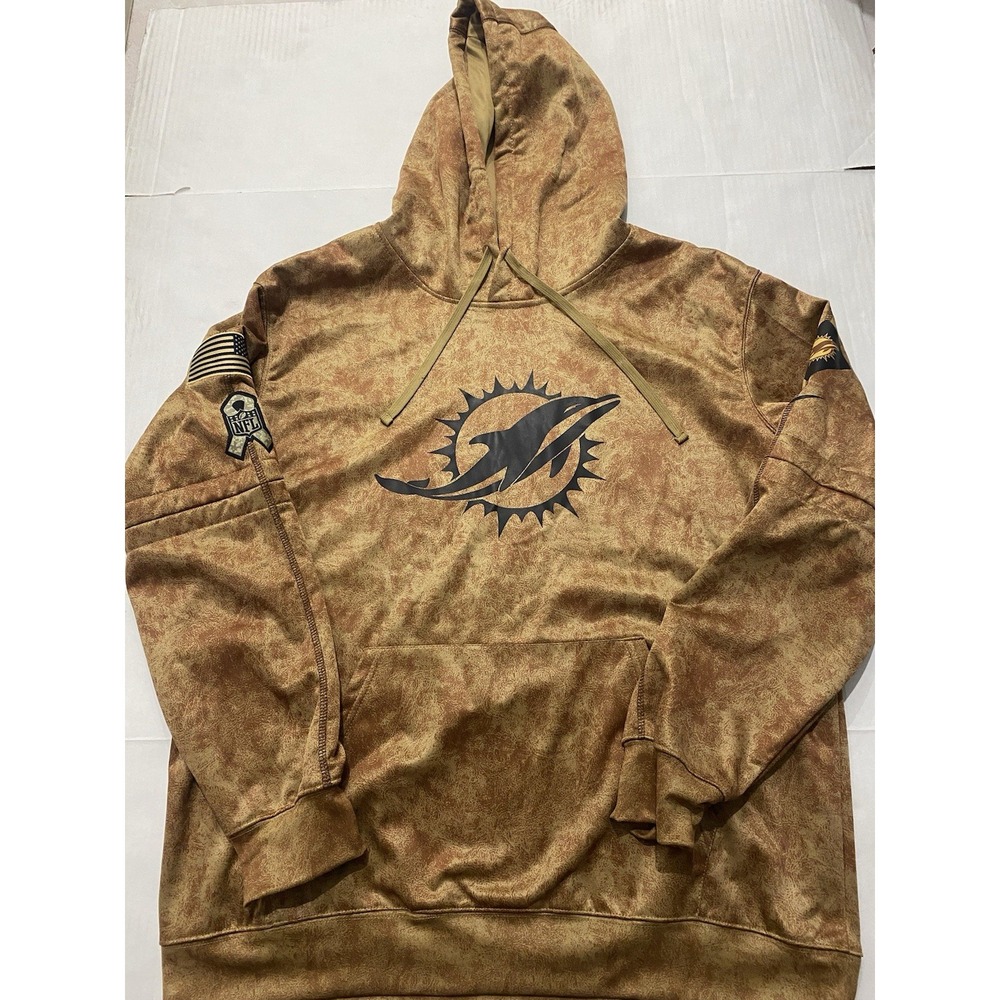 Miami Dolphins Nike Nate Nodal Salute to Service Hoodie. XL